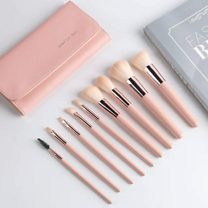 Refined Brush Set with Travel Pouch