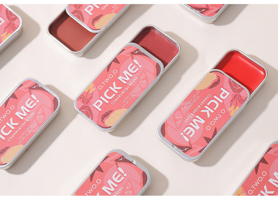 3 in 1 Monochrome Rouge Cream Lipstick Eye Shadow Blush