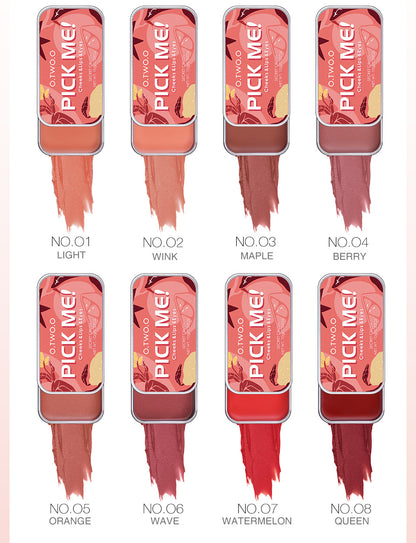 3 in 1 Monochrome Rouge Cream Lipstick Eye Shadow Blush