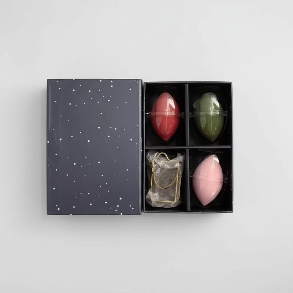 Korean Beauty Makeup Sponge Set - Dry & Wet Use (3 Pack)